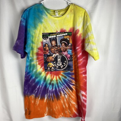 Eddie Murphy The PJ's tie dye t shirt size XL codeine dipped Super RARE-image