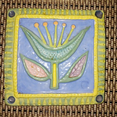 Art Studio Hot Plate Tile Trivet-image
