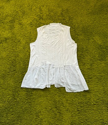 Rundholz DIP avant garde assymetric patchwork tank top blouse-image