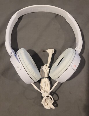 Sony ZX Series Wired On Ear Headphones - White (MDR-ZX110) Slightly Used-image