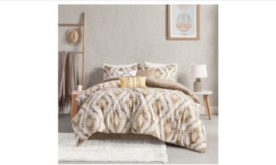 Madison Park Harding Cotton 7-Piece Queen Comforter Set in Neutral-image