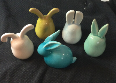 Madison Park Ceramic Rabbits Set Of 5 Made In China-image