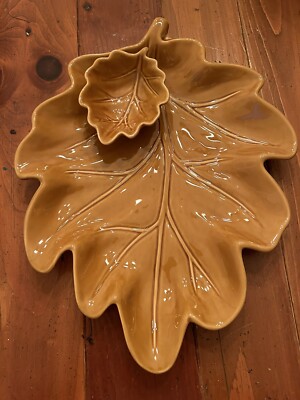 Roscher Large Leaf Bowl Vintage-image