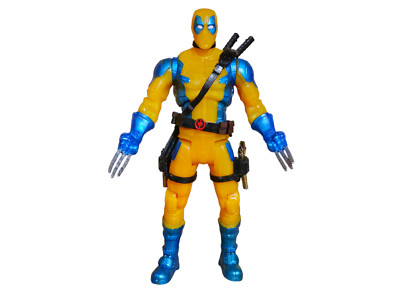 VERY RARE TOY MEXICAN FIGURE DEADPOOL  SUIT WOLVERINE MARVEL AVENGERS-image