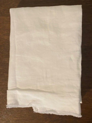 Pottery Barn Standard Belgian Flax Linen Double Flange Sham, White-image