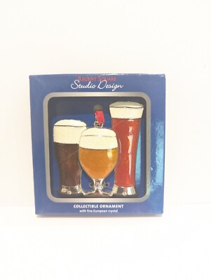 Regent Square Design Studio - 3 Glasses of Beer - 2019 Gift Ornament-image
