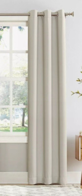 Sun Zero Blackout Kenneth Energy Saving Grommet Curtain Panel 40x95