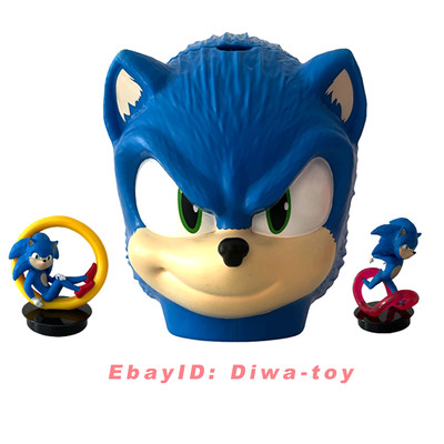 SONIC The Hedgehog 3 Figure Statue Topper Decor Sonic PVC Popcorn Bucket Model-image