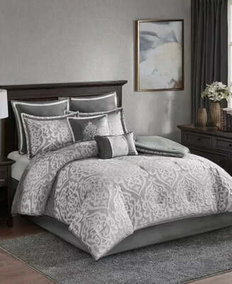 Madison Park Odette Jacquard 8-Pc. Comforter Set, California King-image