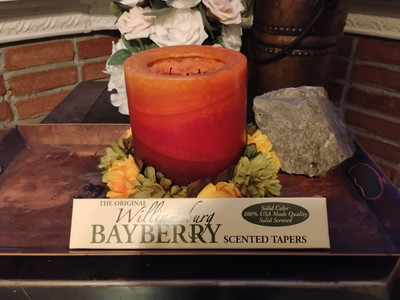 Hand Dipped Bayberry Taper Candles - Scented - Sage Green - Box Of 2, 10