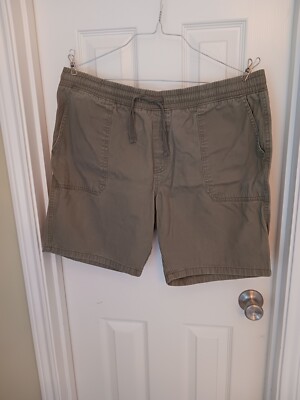 Dip Men's Drawstring Shorts - Green, Size Large-image