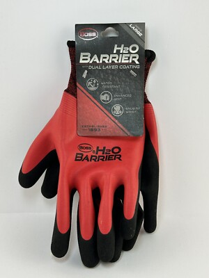 Boss Genuine OEM Men's H2O Barrier Fully Coated Double Dipped Men’s Size Large-image