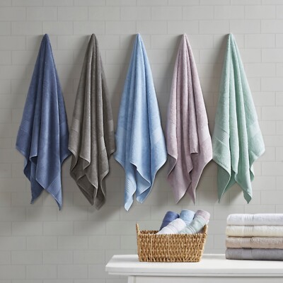 Madison Park Organic 6 Piece Organic Cotton Towel Set-image