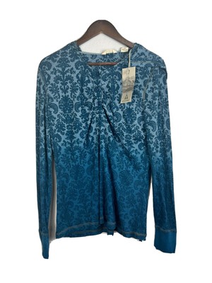 NWT Ascend dip dye burnout hoodie legion blue large-image