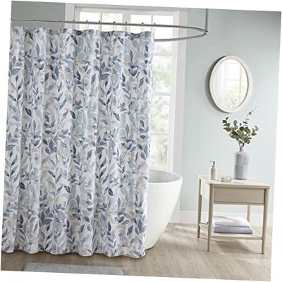  Essentials Sofia Shower Curtain, Luxurious Botanical Print, Modern Serene -image