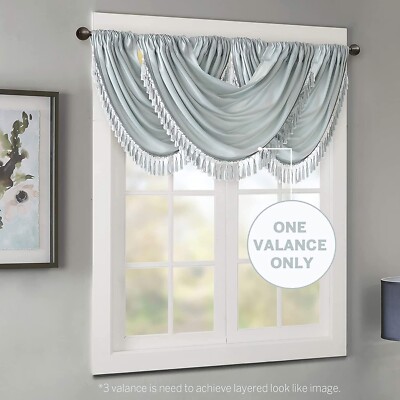 Madison Park Elena Rod Pocket Faux-Silk 38