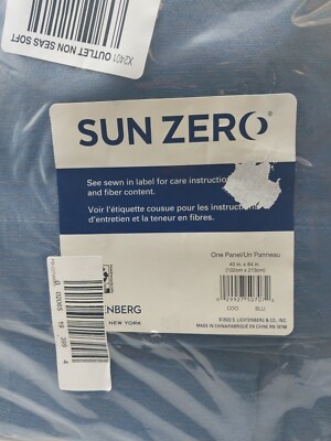 Sun Zero Panel Curtain Blue 40in x 84in-image