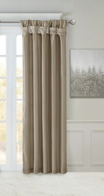 Madison Park Window Panel (1) ~ Emilia Pewter Twist Tab 50