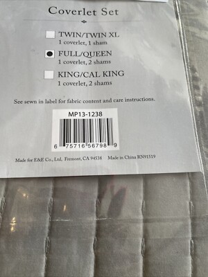 Madison Park Keaton Quilted  Full/Queen 3-Pc. Quilt Set, Grey-image