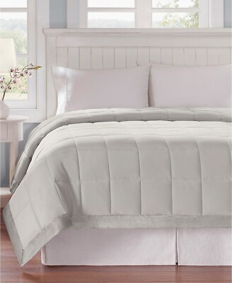 Madison Park Windom King Microfiber Down Alternative  Grey King Blanket T4101627-image