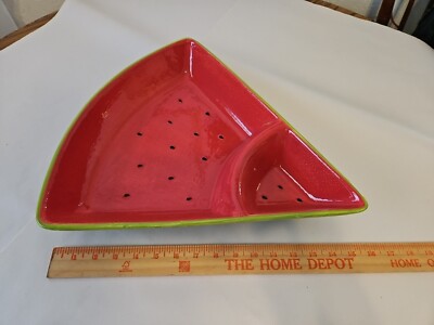 Summer Living Watermelon Fruit /Chips Dip Platter -image