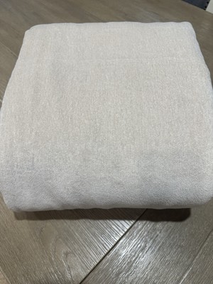 POTTERY BARN Cozy Cloud Duvet Cover Oatmeal King  Cal King Imperfect-image