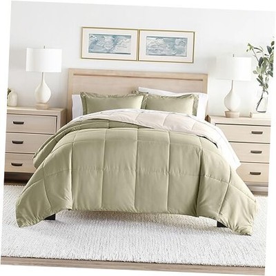  Reversible Twin Comforter Set (2 Piece) - Bring Luxury Home with Our Soft and -image
