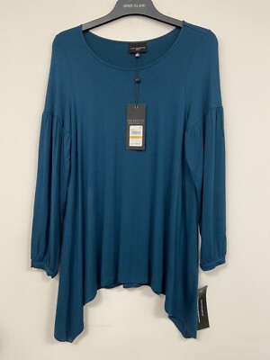 Ladies New Ex Live Unlimited Plus Size Dip Hem Top Size  12 - 28-image