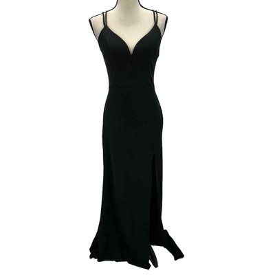 City Studio Sleeveless Sweetheart Neck Lace Up Back Maxi Gown - Black - size 11-image