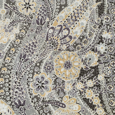 Pottery Barn GRACIE  Paisley Floral  King Duvet Purple Gray-image