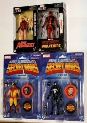 Marvel Legends Lot 4: DEADPOOL, WARBIRD, - Secret Wars WOLVERINE, SPIDER-MAN New-image