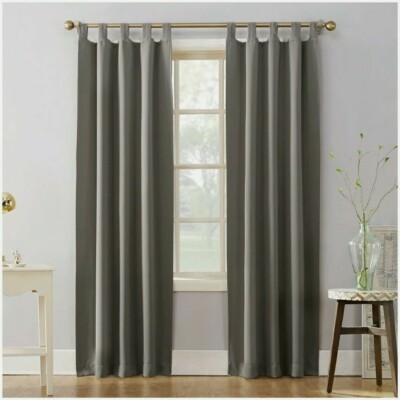 Sun Zero Lichtenberg New York One Curtain Panel in Stone 40