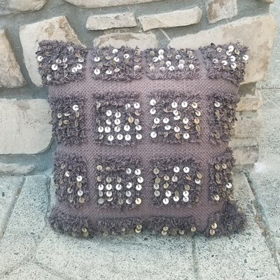 Pottery Barn Moroccan Wedding Quilt Pillow Cover Only-image