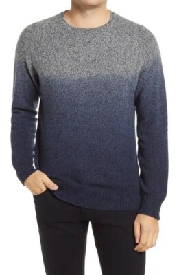 Men's XXL PETER MILLAR Merino Wool-Blend Dip Dye Crewneck Sweater MF20S82-image