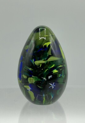 Glass Eye Studio Egg Shaped Paperweight 2010 /b-image