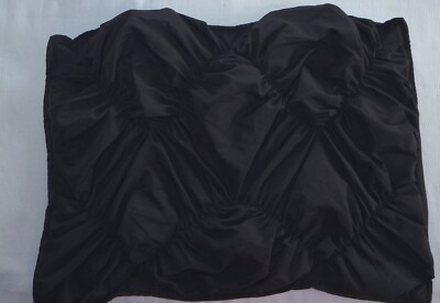 POTTERY BARN Set of 2 Grey Ruched Polyester Standard Pillow Shams Sz 20 X 26 EXC-image