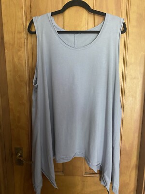 Vest In Grey Cotton With Shaped Base Hem - New  - Studio-image