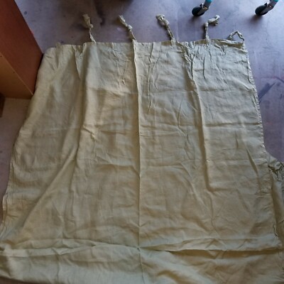 Pottery Barn Green Flax Linen Semi Sheer Panel 54 X 84 -  1 Panel-image