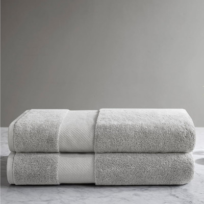 Turkish Bath Sheet Set 100% Cotton Bath Towel 600GSM Oversized Body Towel 2 Piec-image