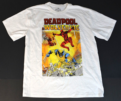 Marvel Studios 2024 Wolverine & Deadpool Movie Short Sleeve T-Shirt Men's L-image