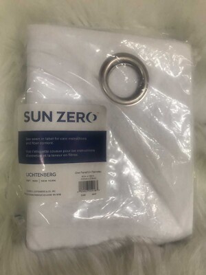 Duran Thermal Insulated Total Blackout Grommet Top Curtain Panel Sun Zero 50X108-image