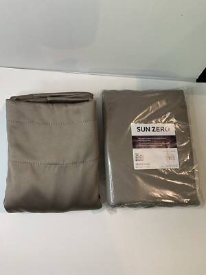 Sun Zero Oslo Theater Grade Extreme 100% Blackout Curtain Panel 63in. Rod Pocket-image