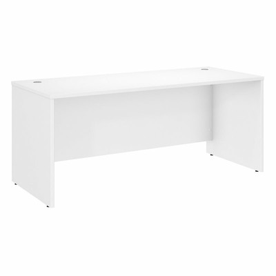 Studio C 72W x 30D Office Desk in White - Engineered Wood-image