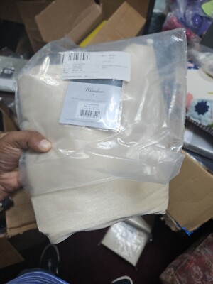 MADISON PARK Emilia 95-Inch Twist Tab Window Curtain Panel in Ivory-image