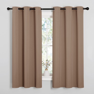 Window Treatment Thermal Insulated Solid Grommet Blackout Curtains/Drapes for...-image