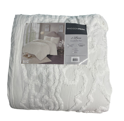 Madison Park Laetitia Comforter Bohemian Tufted Cotton Chenille Full/Queen RETUR-image