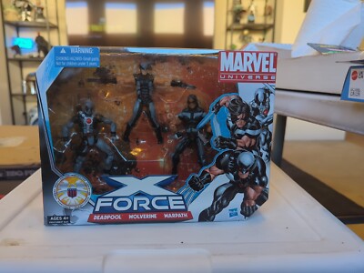 Marvel Universe X-Force Set - DEADPOOL WOLVERINE WARPATH 3.75 Scale Figures Z2-image