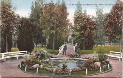 Seattle WA Fountain Madison Park 1909-image
