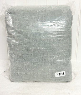 Pottery Barn Emery Linen Curtain 100x96 Blackout Lining Blue Dawn-image