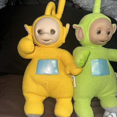 Vintage Large 20” Laa-Laa And Dips Teletubbies 1998 Plush **SEE DETAILS FOR INFO-image
